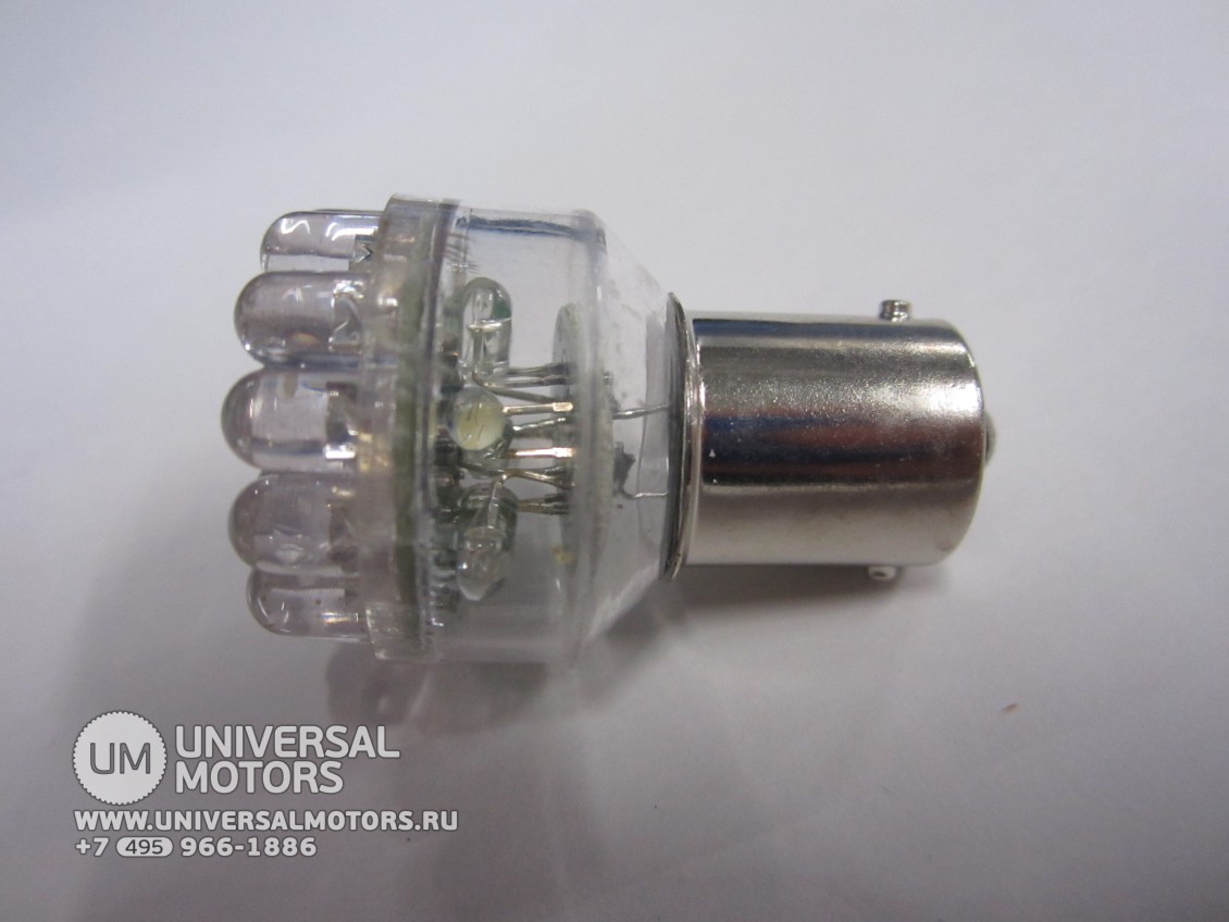 Лампа светодиодная (24 диода) LED цоколь 1156-PY21W-P21W-S25-BA15s, 1-конт белая (1568023506873)
