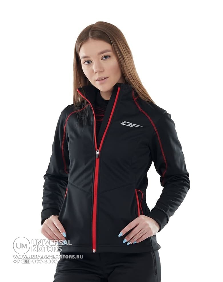 Куртка DragonFly Explorer Black-Red женская, Softshell (15889402628583)