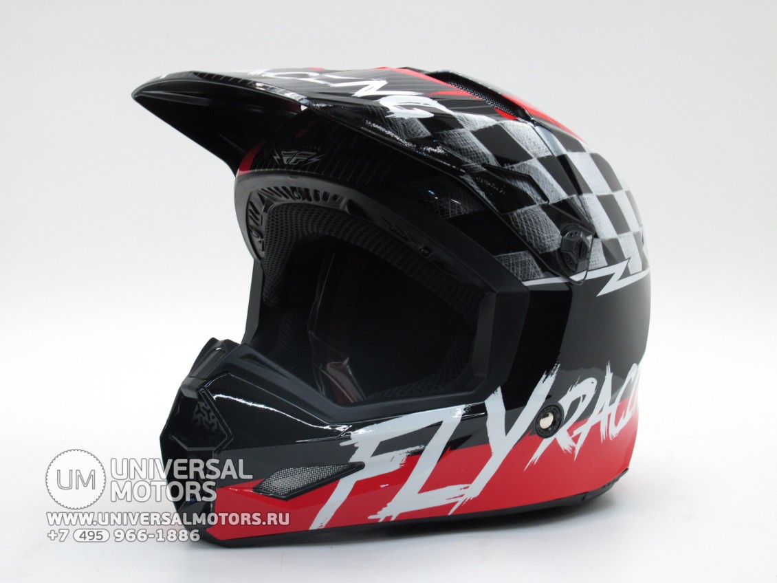 Шлем детский (кроссовый) Fly Racing KINETIC SKETCH ECE красный/черный/серый (15967936231177)