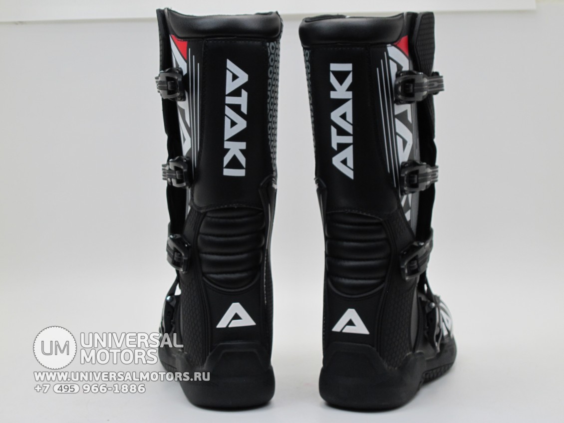 Мотоботы Ataki кроссовые MX-001 черные (16020725708542)