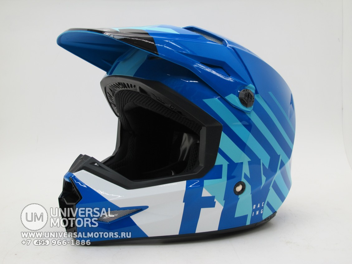Шлем (кроссовый) FLY RACING KINETIC THRIVE синий/белый (16081105790738)