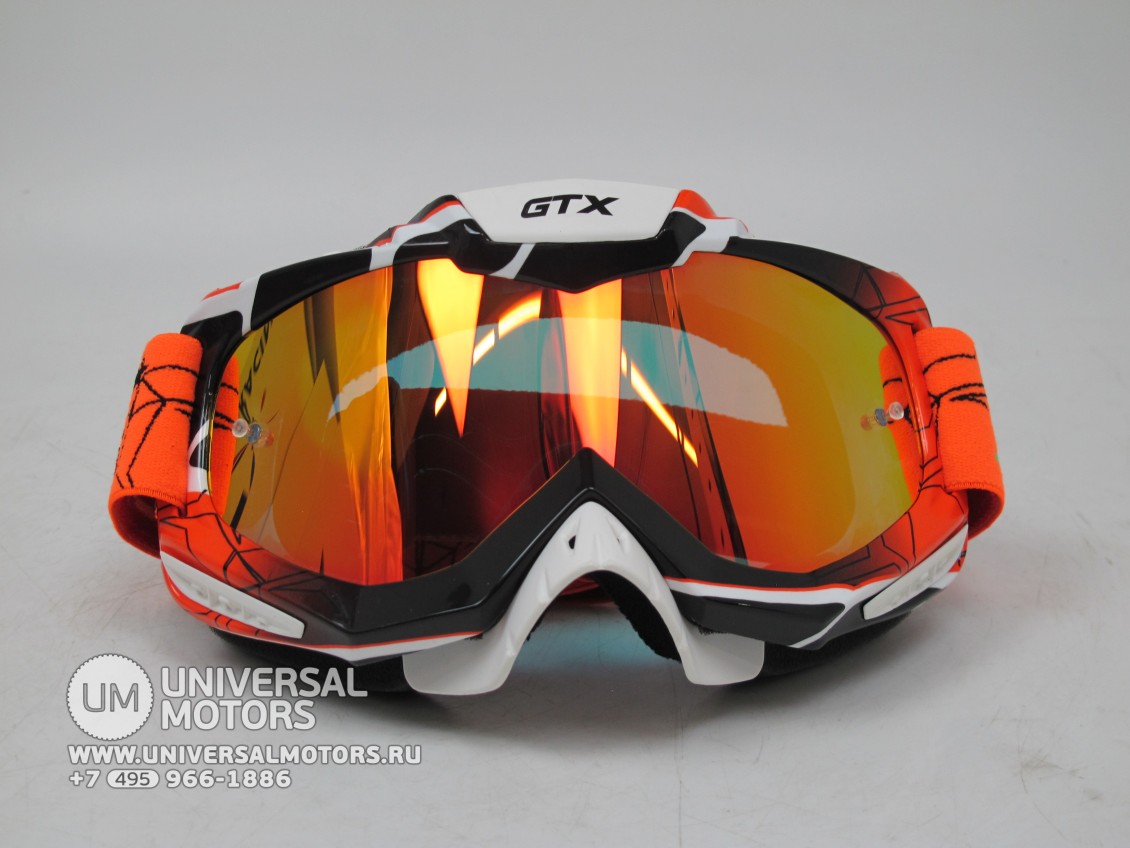 Очки Мотокросс GTX 5016 оранжевые (16088132869955)