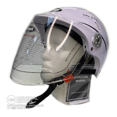 Шлем открытый YM-313 "YAMAPA" белый (16265179112464)