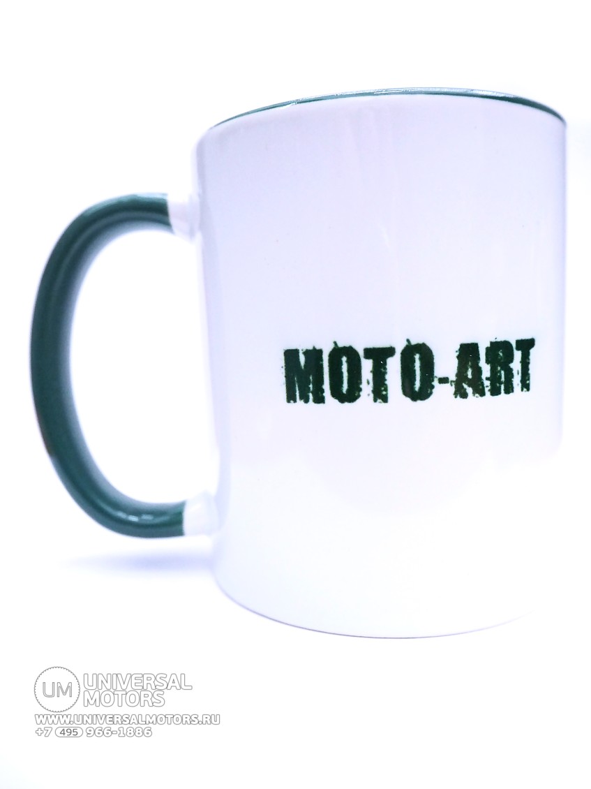 Кружка MOTO-ART деревенский Biker green (16397548547891)