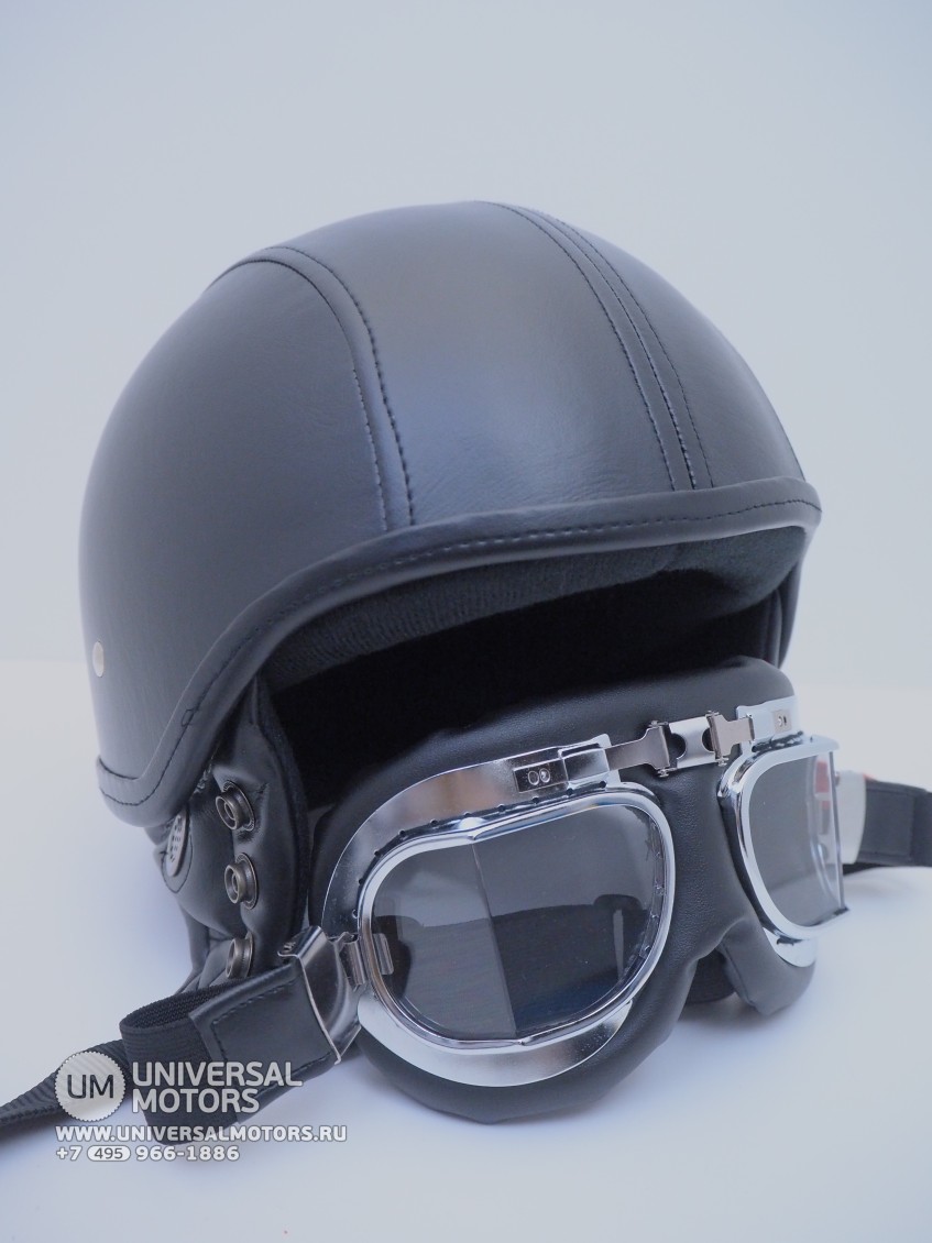 Шлем THH T-62G LEATHER (кожа/+очки) (16515886302533)