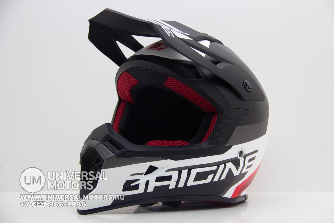 Шлем кроссовый ORIGINE HERO MX (черный/белый матовый) (16577042352237)