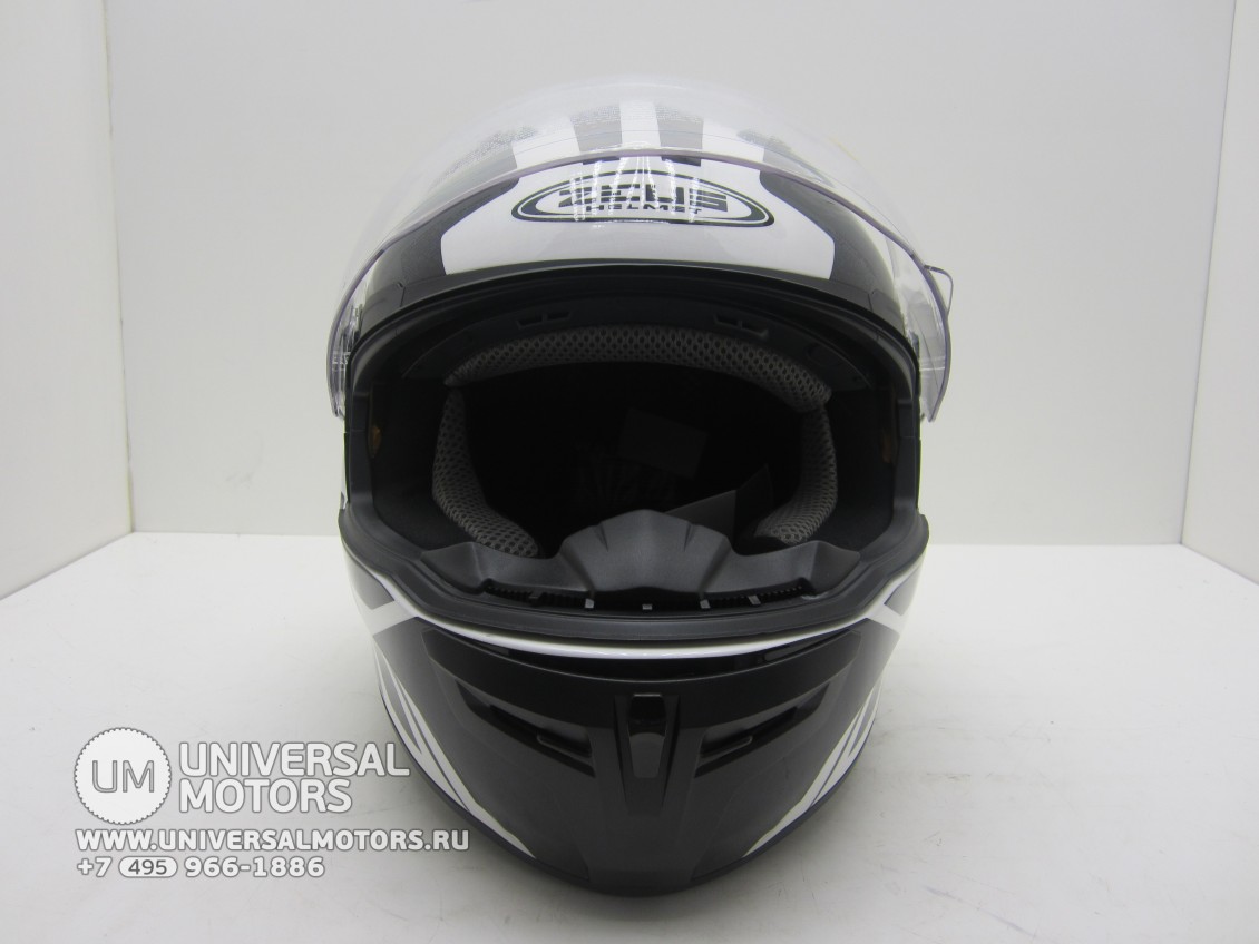 Шлем интеграл ZEUS ZS-813A черный/белый (16571877418232)
