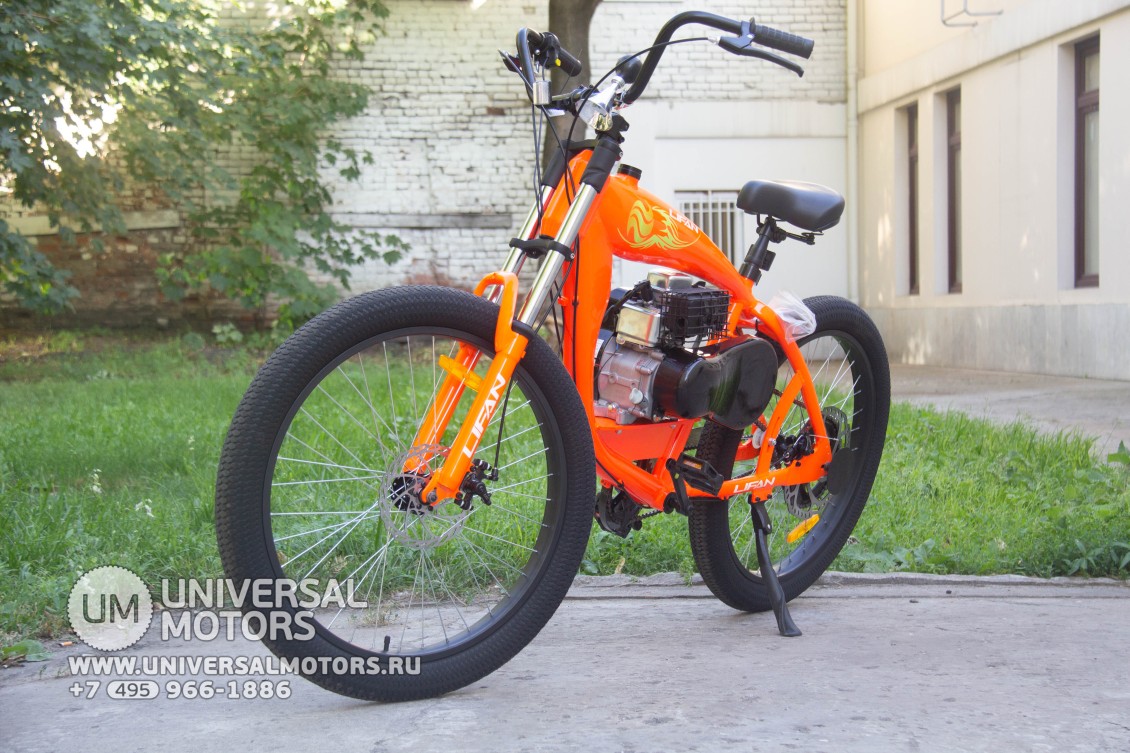Велосипед Фэтбайк с веломотором LIFAN (4-х тактный , 26") (16569253563664)