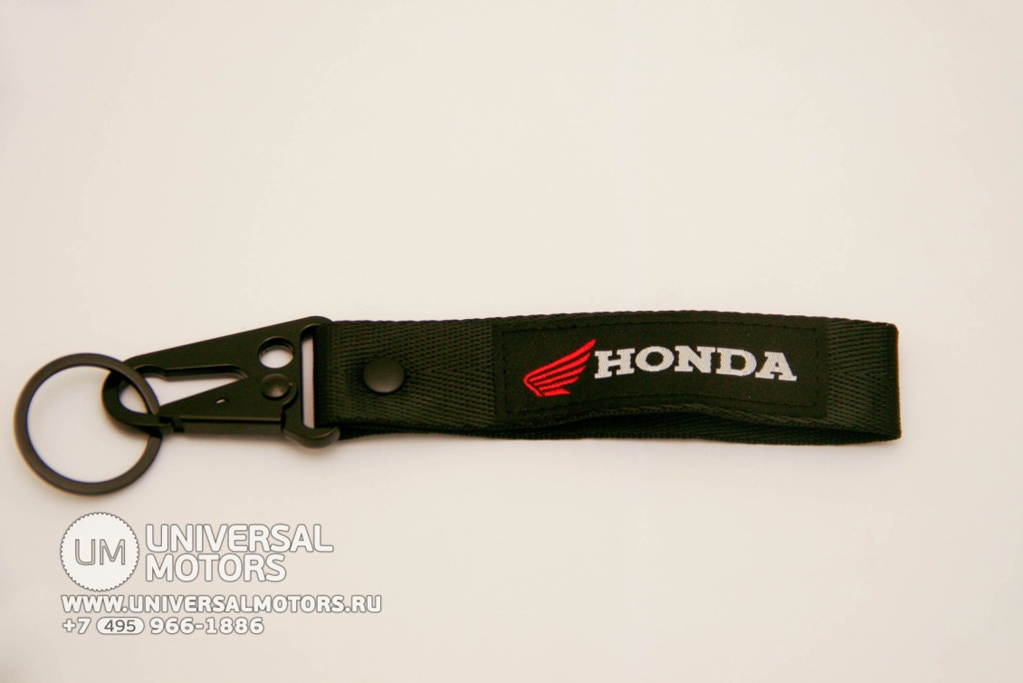 Тканевый брелок с карабином Honda BTL 017, чёрный (16682382116747)