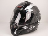 Шлем RSV Racer Dust чёрно-серебристый (Dust Grey)
