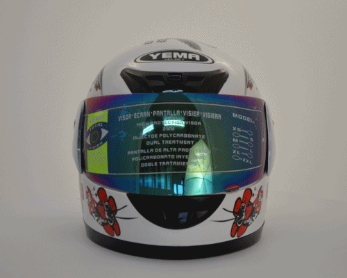 Шлем интеграл YM-805А "YAMAPA" цветной визор