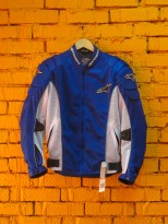 Куртка МОТО с защитой A-STAR (плечи покатые, светоотр. кайма) - 3 цвета (белый, синий)