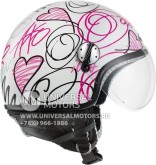 Шлем AXO Subway Jet Helmet Heart