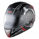 Шлем IXS интеграл HX 1000 TRON черно-красно-серебро