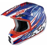 Шлем IXS кроссовый HX 261 THUNDER сине-красно-белый