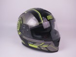 Шлем (интеграл) Origine GT Tek черный/серый/жёлтый глянцевый