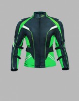 Куртка OSA текстильная черная/зеленая (женская)