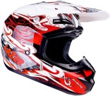 Шлем LAZER X7 Skelter бело-красно-серый