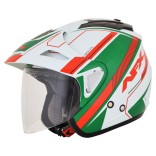 Шлем AFX FX-50 SIGNAL JET  WHITE/GREEN/RED