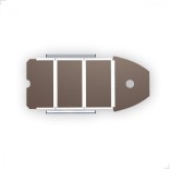 Жесткий пол для лодки Badger FL300, фанера 12 мм