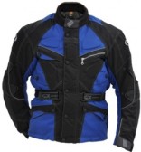 Куртка VCJ-401 текстильная чёрно-сине-серая