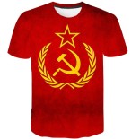 Футболка СССР 3D Серп и Молот