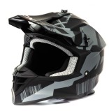Шлем GTX 633 #7 BLACK/GREY (кроссовый)
