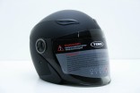 Шлем мотоциклетный Yema YM-619 Черный матовый Тон. визор