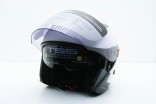 Шлем мотоциклетный Yema YM-627 визор+выдвижной тон.визор Белый Проз. визор