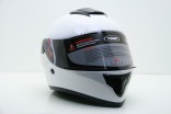 Шлем мотоциклетный Yema YM-830 визор+выдвижной тон.визор Белый Проз. визор