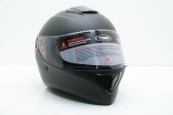 Шлем мотоциклетный Yema YM-830 визор+выдвижной тон.визор Черный матовый Проз. визор