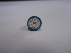 Лампа светодиодная (3 диода)LED цоколь Т10-3SMD-3528 синяя, габариты, подстветка номера и др.