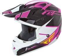 Шлем детский (кроссовый) Fly Racing KINETIC IMPULSE розовый/черный/белый глянцевый