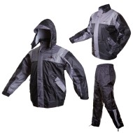Дождевик мото TANKED TRC20 (штаны+куртка), в мешочке, материал 190T POLY TAFFETA, серый