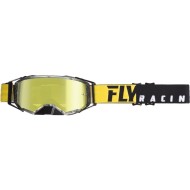 Очки для мотокросса FLY RACING ZONE PRO чёрные/жёлтые, золотистые