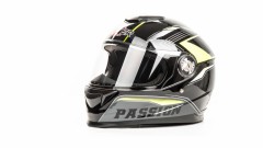 Шлем мото HIZER B565 #3 black/yellow