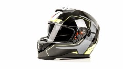 Шлем мото HIZER J5318 black/yellow