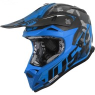 Шлем (кроссовый) JUST1 J32 YOUTH SWAT Hi-Vis синий/черный матовый