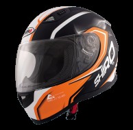 Шлем интеграл SHIRO SH-881 MOTEGI черный/оранжевый