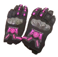 Перчатки женские SCOYCO МС-20W, черный с розовым