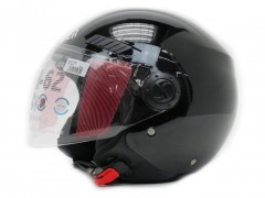 Шлем Shiro открытый со стеклом SH-62 Solid Black