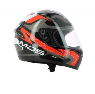 Шлем MDS M13 COMBAT BLACK/WHITE/RED