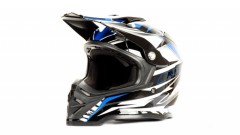 Шлем HIZER B6197 #4 black/blue/white
