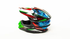 Шлем HIZER J6803 #6 Black/Blue/Green