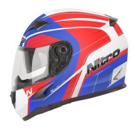 Шлем интеграл NITRO N2400 PIONEER (White/Red/Blue)
