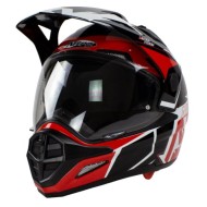 Шлем туринг NITRO MX670 PODIUM ADVENTURE DVS (White/Black/Red)