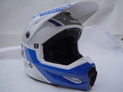 Шлем кроссовый FLY RACING KINETIC Drift серый/белый
