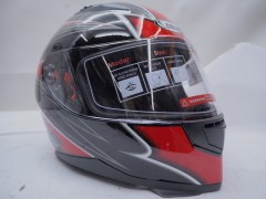 Шлем COBRA JK313, Black-Red (интеграл)