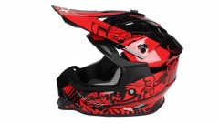 Шлем кроссовый GTX 632S #2 BLACK / RED подростковый