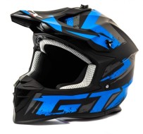 Шлем GTX 633 #9 BLACK/BLUE GREY (кроссовый)
